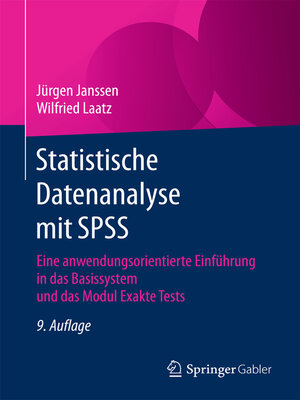 cover image of Statistische Datenanalyse mit SPSS